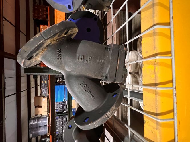 Lot of Eight (8) Mueller 3" Y-Strainers